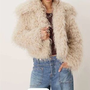 Free People Moonlight Faux Fur Jacket